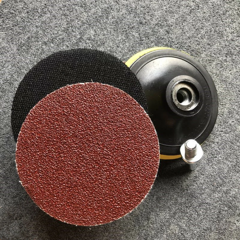 (image for) 10PC 4 Inch Abrasive Sand Discs Sanding Paper 1000 Grit With M10 Base & Handle