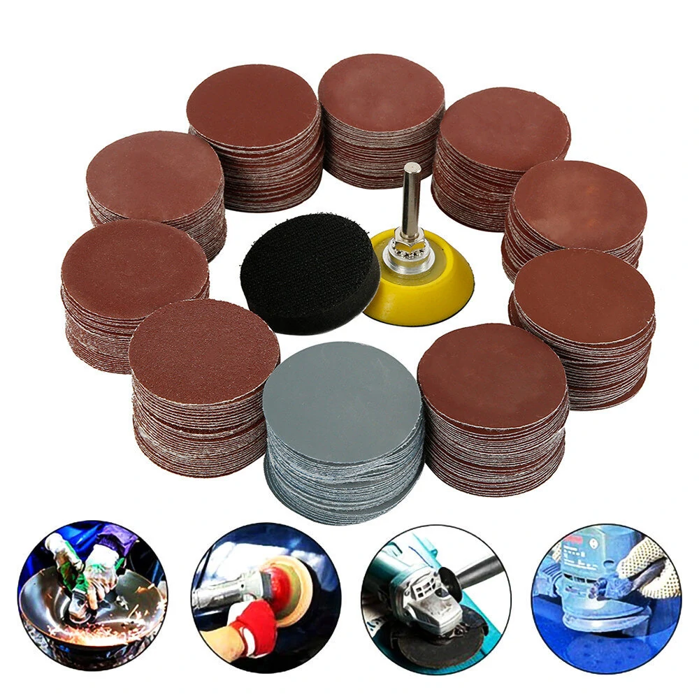 (image for) 10PC 4 Inch Abrasive Sand Discs Sanding Paper 1000 Grit With M10 Base & Handle