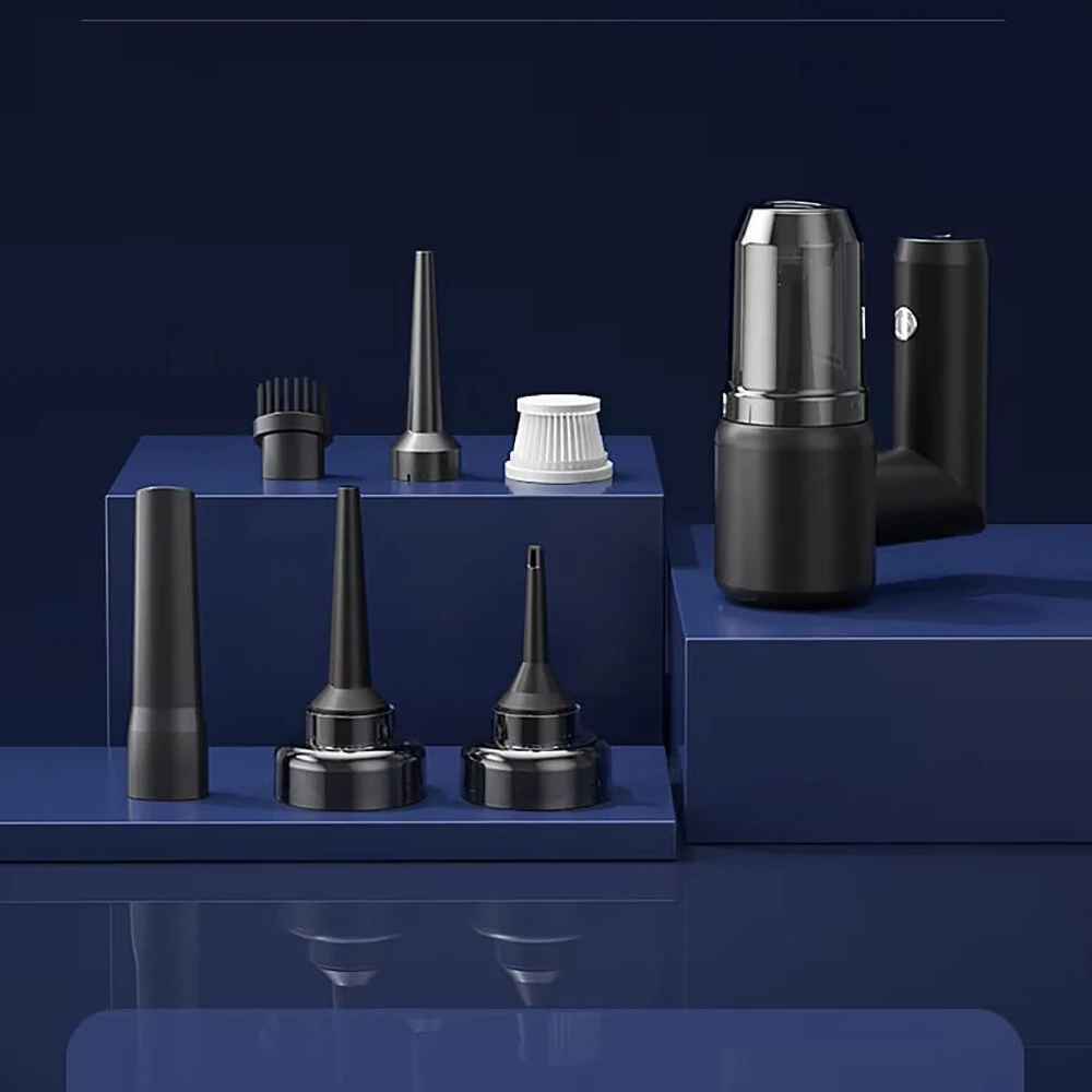 (image for) 5-IN-1 Window Cleaner Glass Scraper Wiper Strip Wireless Portable Handheld Powder Vacuum Cleaner Household Electric Scraper Glass Mirror Automatic Cleaning Suction Scraping